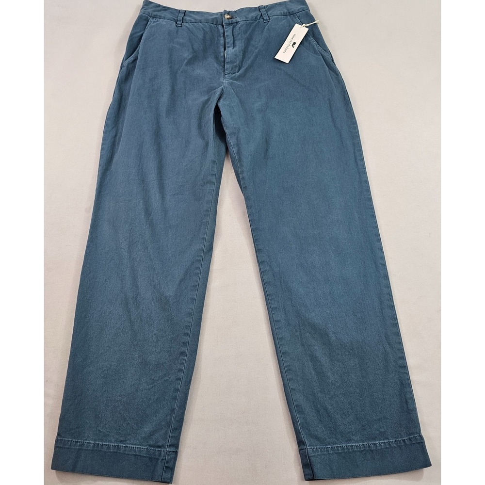 Vineyard Vines Womens Chino Pants Size 10 Blue Stretch High Rise W30 L28